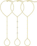 Gold-Plated Hand Bracelet Set