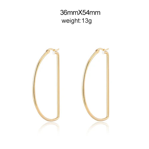 New trend Unusual oversized Hoop earrings for women's Nightclub earrings European and American fashion Ear ring Jewelry gift Hot
