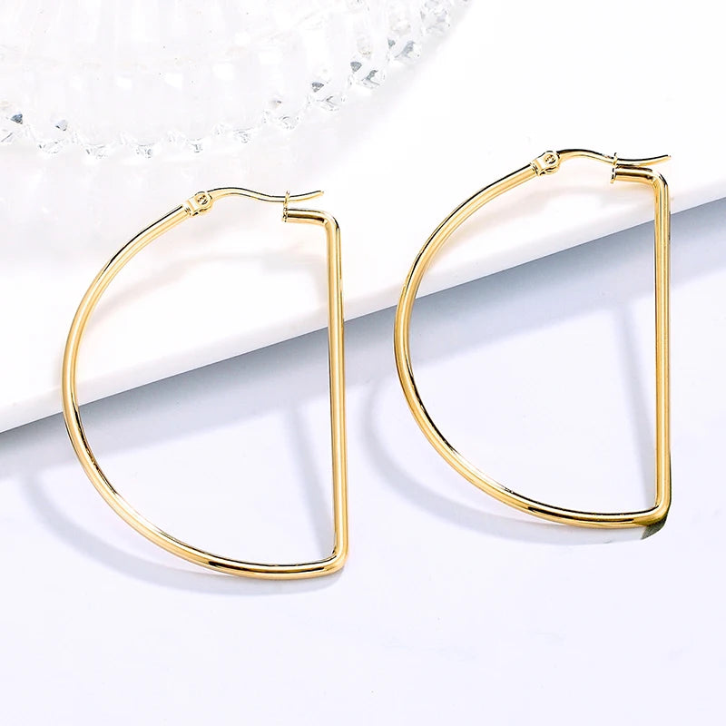 New trend Unusual oversized Hoop earrings for women's Nightclub earrings European and American fashion Ear ring Jewelry gift Hot