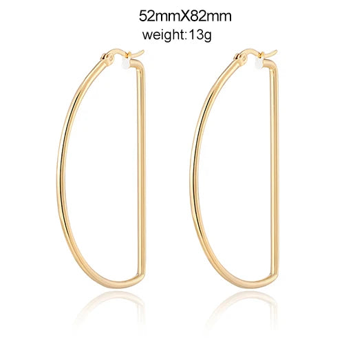 New trend Unusual oversized Hoop earrings for women's Nightclub earrings European and American fashion Ear ring Jewelry gift Hot