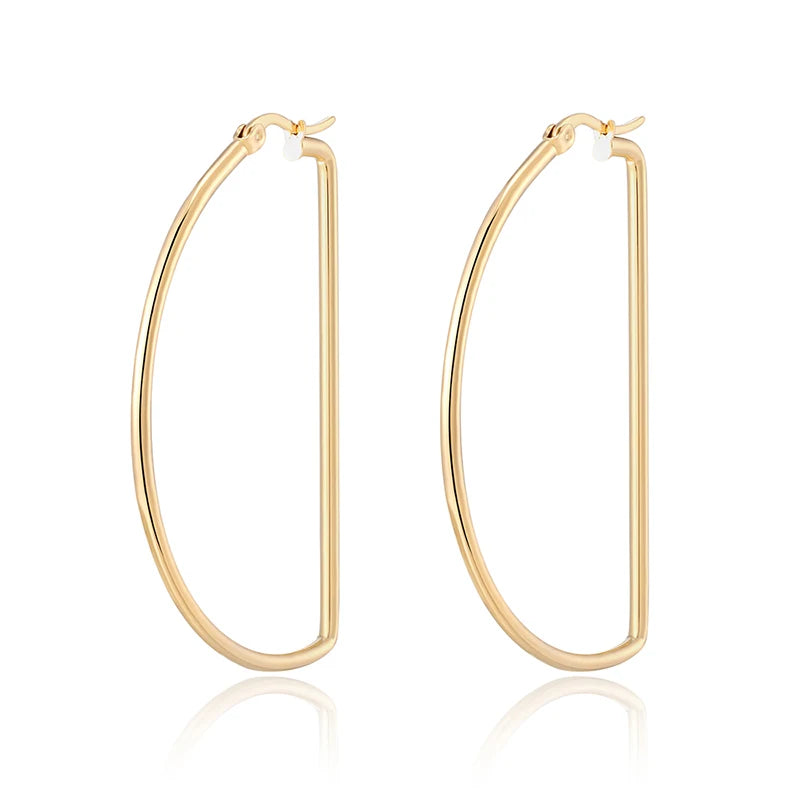 New trend Unusual oversized Hoop earrings for women's Nightclub earrings European and American fashion Ear ring Jewelry gift Hot