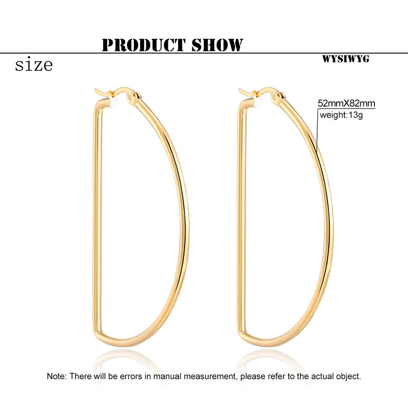 New trend Unusual oversized Hoop earrings for women's Nightclub earrings European and American fashion Ear ring Jewelry gift Hot