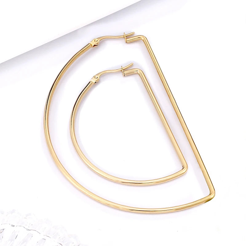 New trend Unusual oversized Hoop earrings for women's Nightclub earrings European and American fashion Ear ring Jewelry gift Hot
