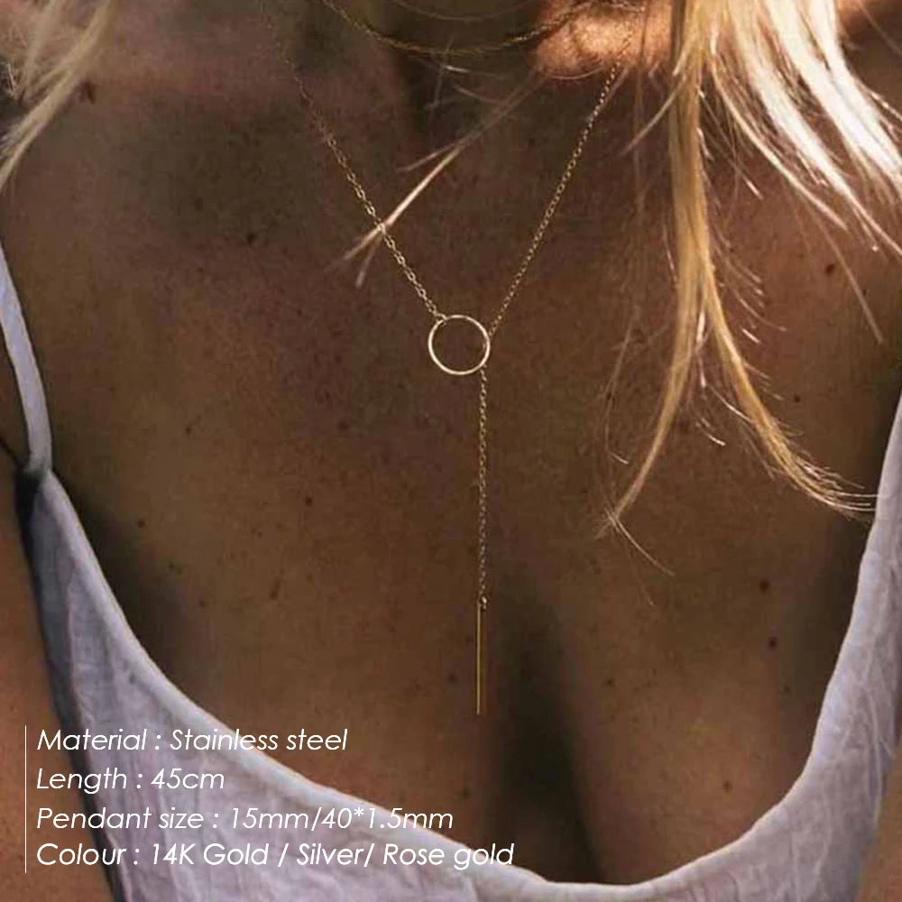 Round Pearl Pendant Necklace