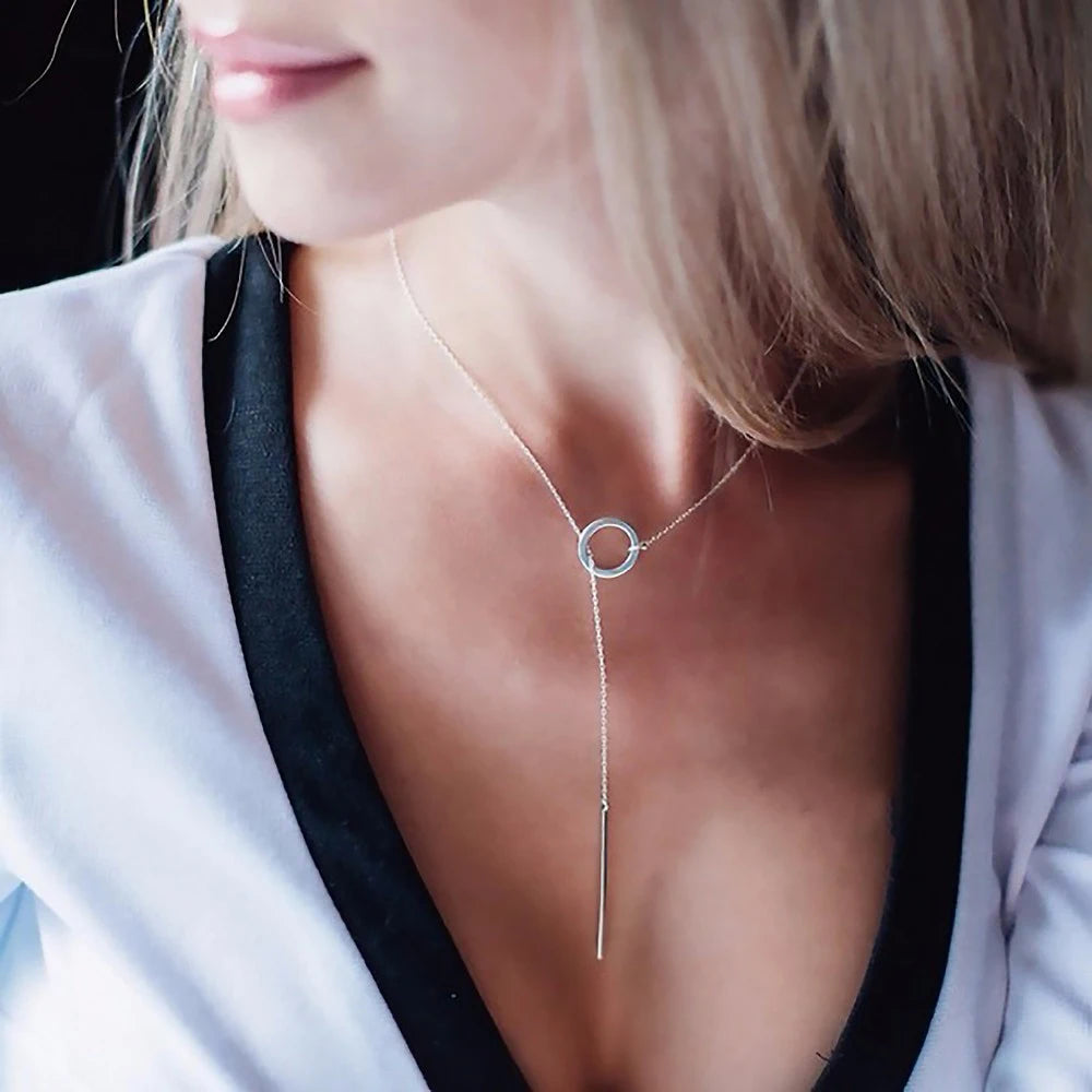 Round Pearl Pendant Necklace