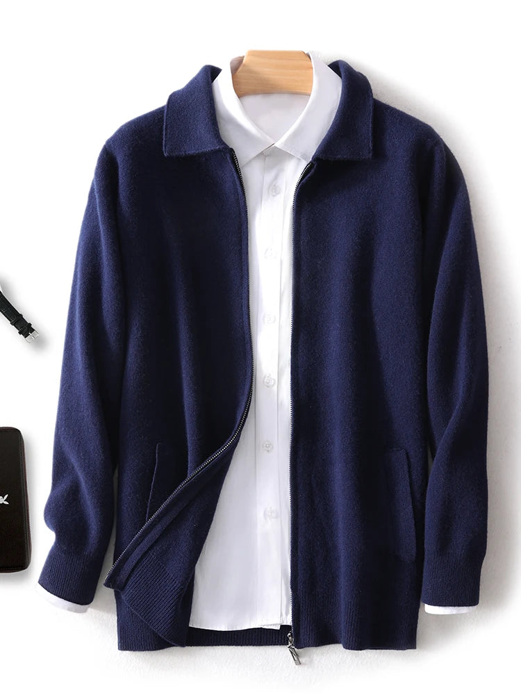Men Cashmere Knit Cardigan