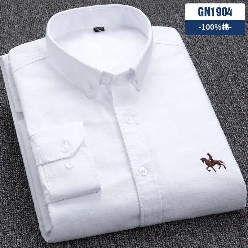 Men Cotton Oxford Shirt