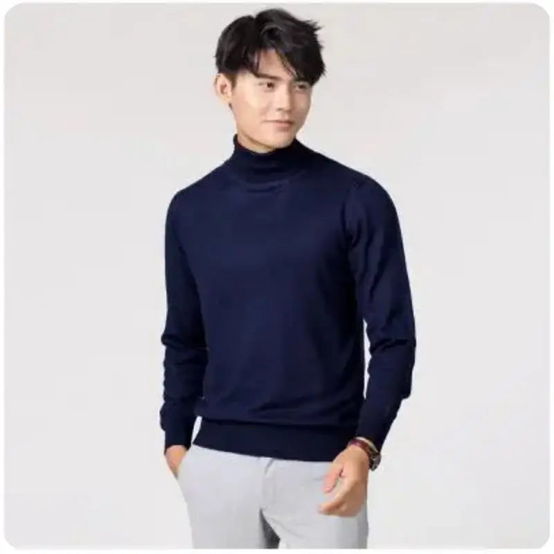 Men Cashmere Turtleneck Sweater