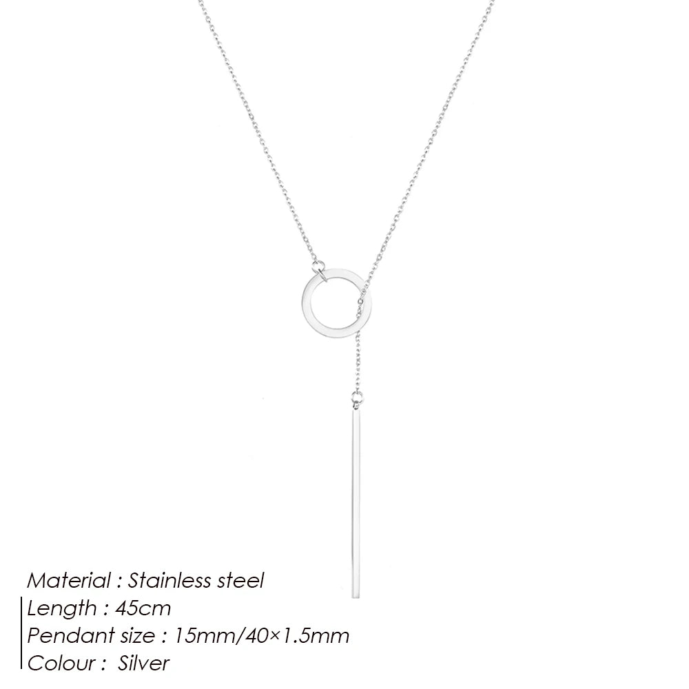 Round Pearl Pendant Necklace