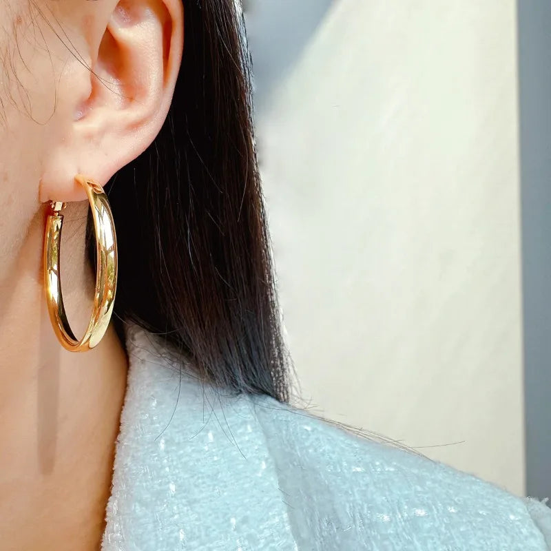 Large Classic Hoop Earrings