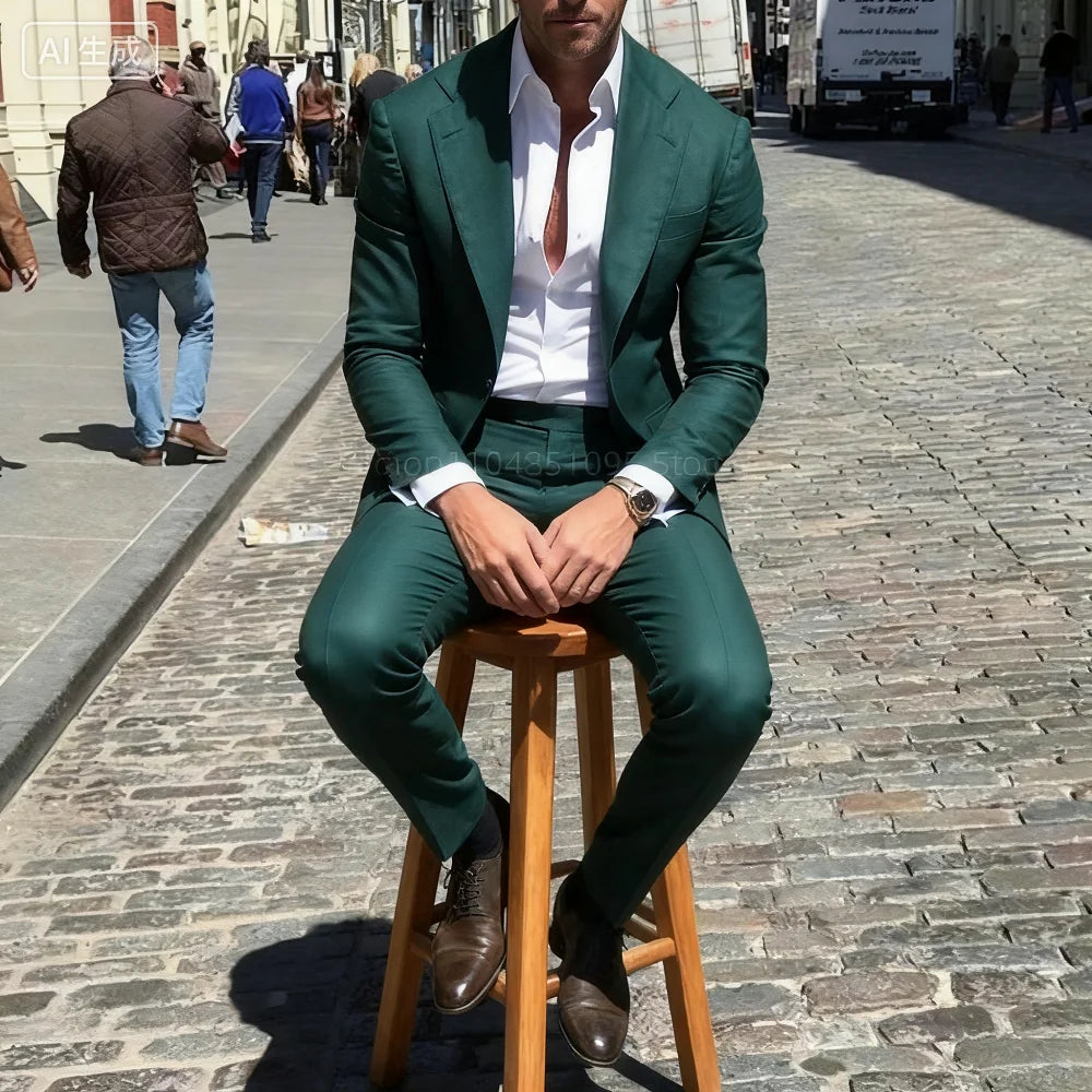 Men Slim Fit Suit
