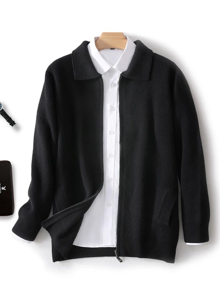 Men Cashmere Knit Cardigan