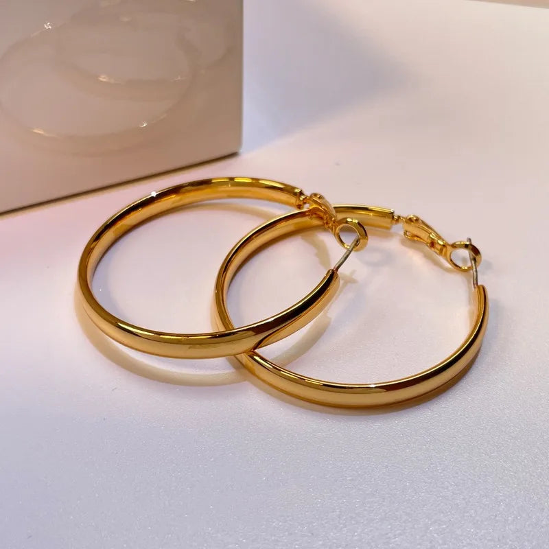 Large Classic Hoop Earrings