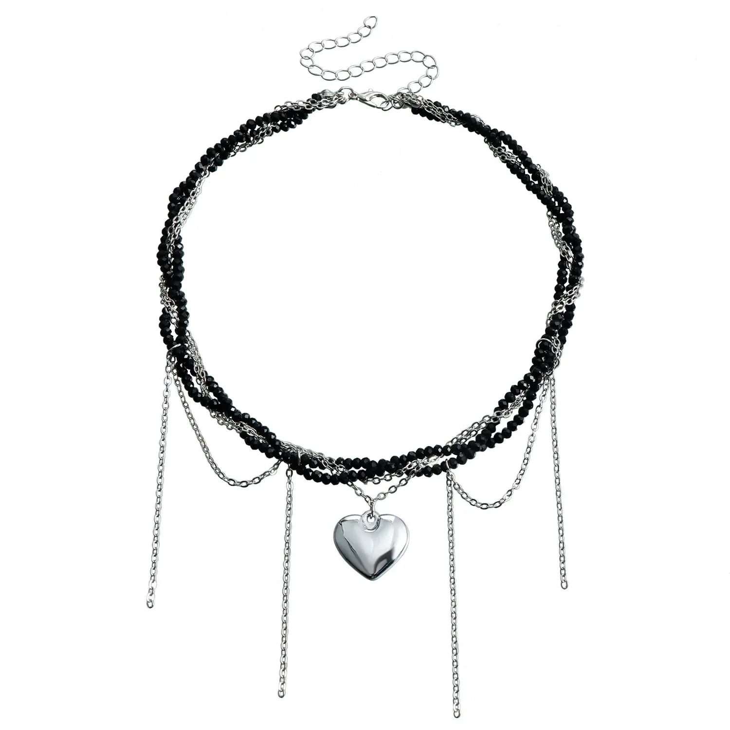 Layered Heart Pendant Necklace
