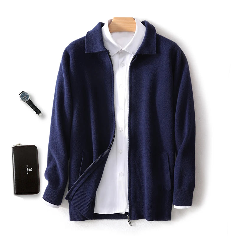 Men Cashmere Knit Cardigan