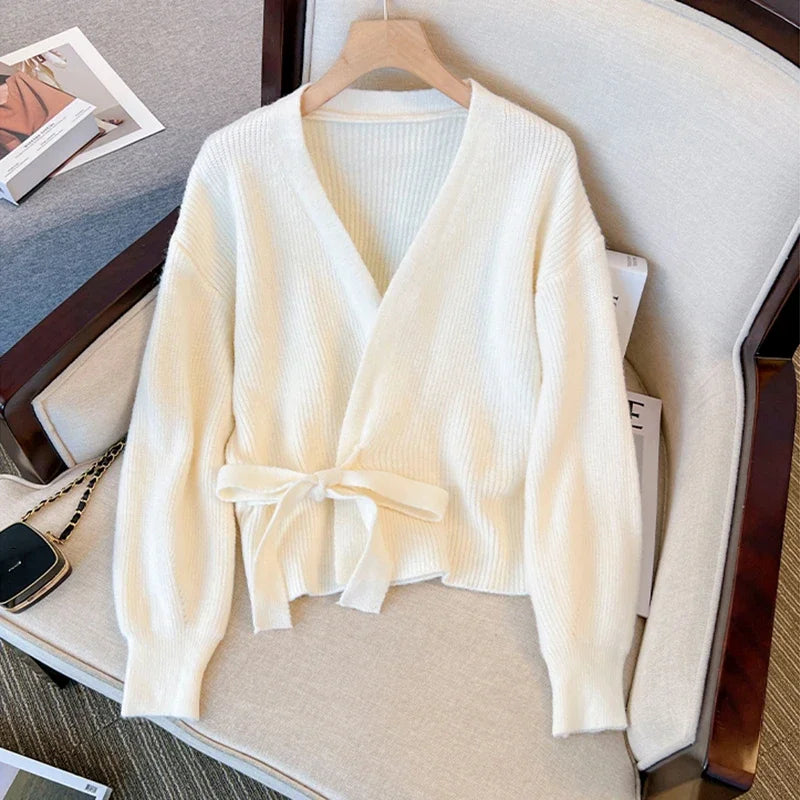 Women Knitted Wrap Cardigan