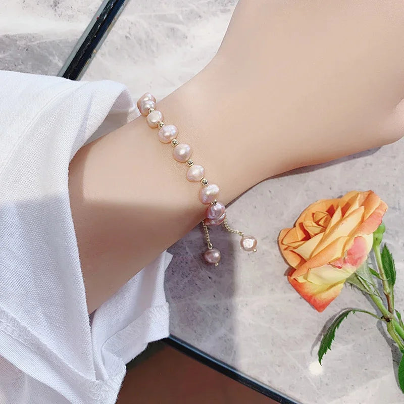 Baroque Pearl Beaded Bracelet
