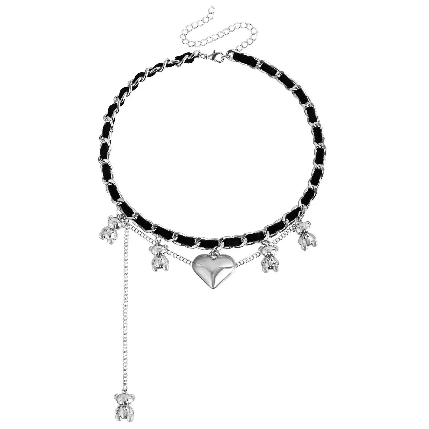 Layered Heart Pendant Necklace