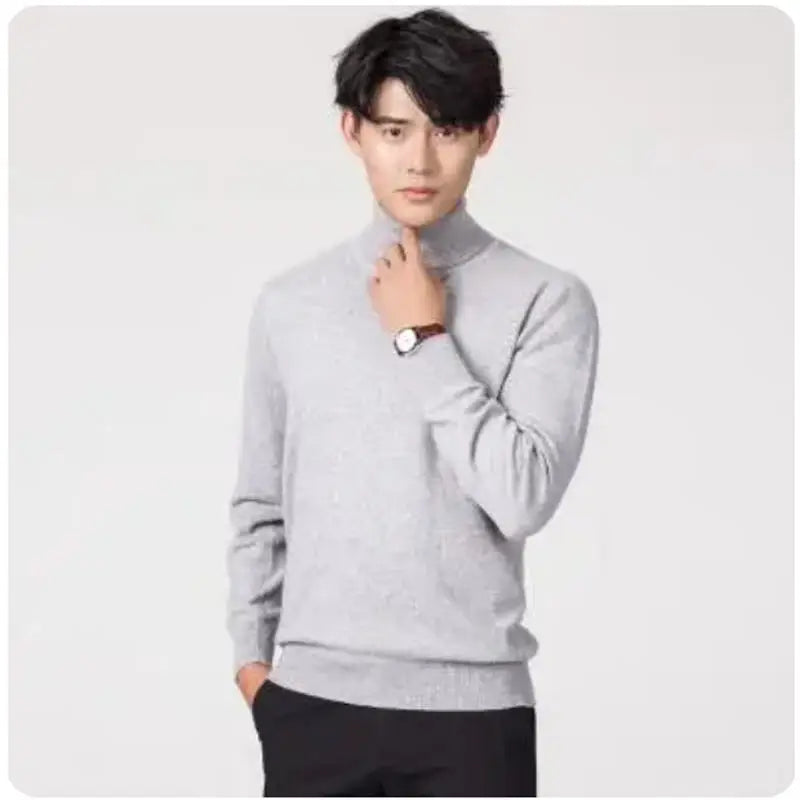 Men Cashmere Turtleneck Sweater