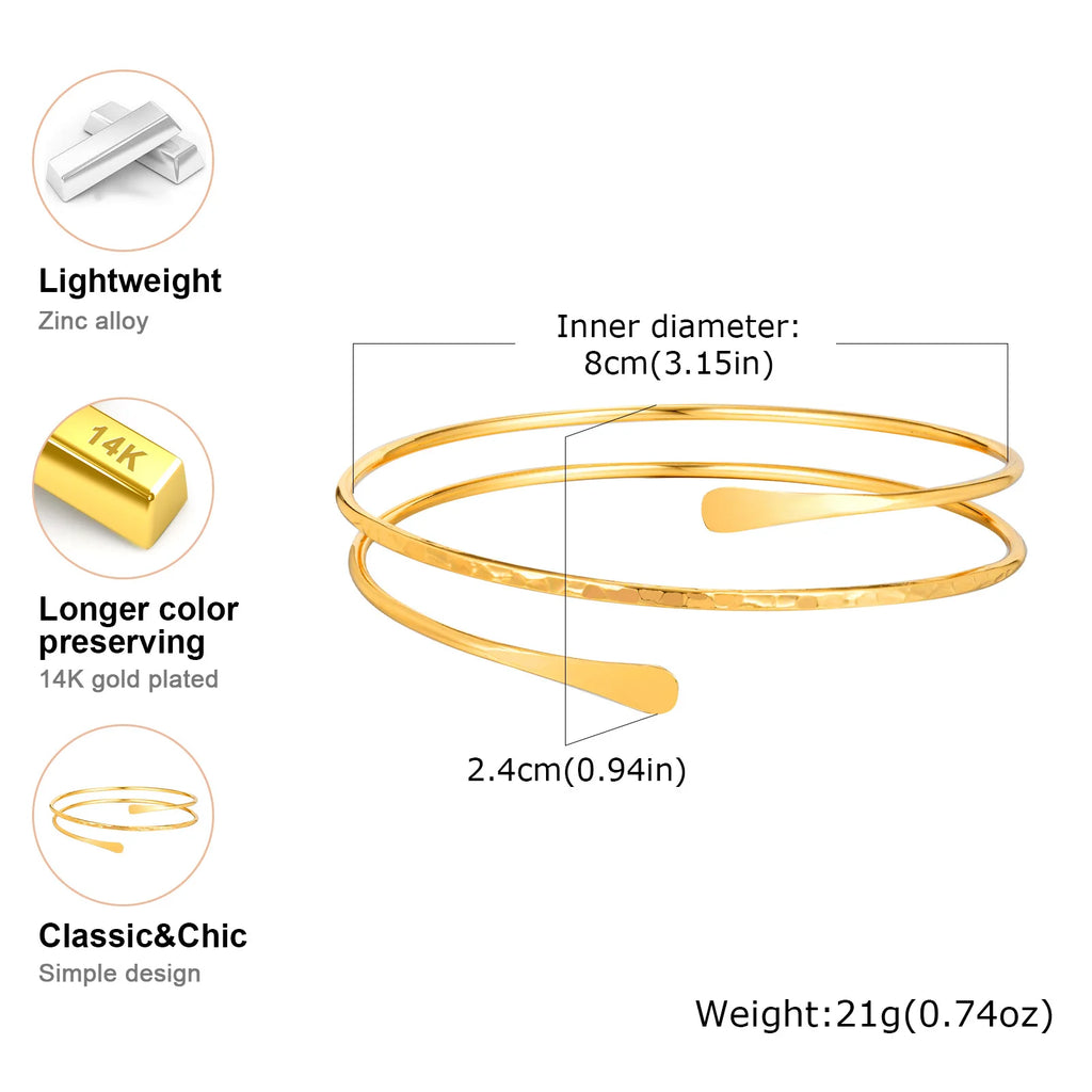 Gold Upper Arm Cuff
