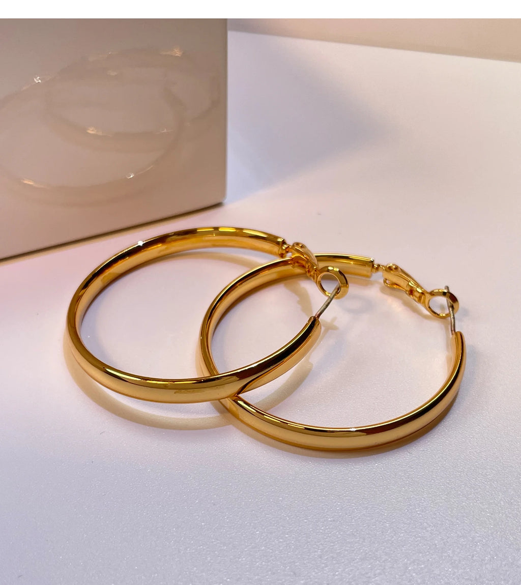 Large Classic Hoop Earrings