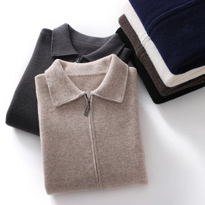Men Cashmere Knit Cardigan