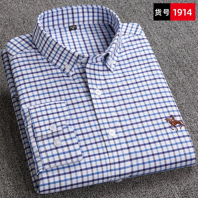 Men Cotton Oxford Shirt