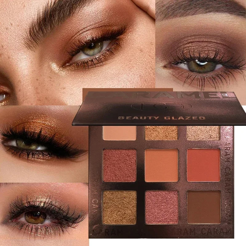 Beauty GLAZED Eyeshadow Palette 9 Color Shimmer