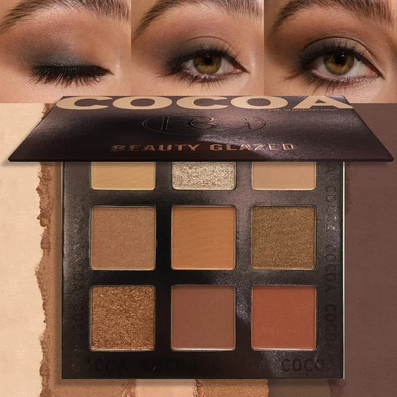 Beauty GLAZED Eyeshadow Palette 9 Color Shimmer