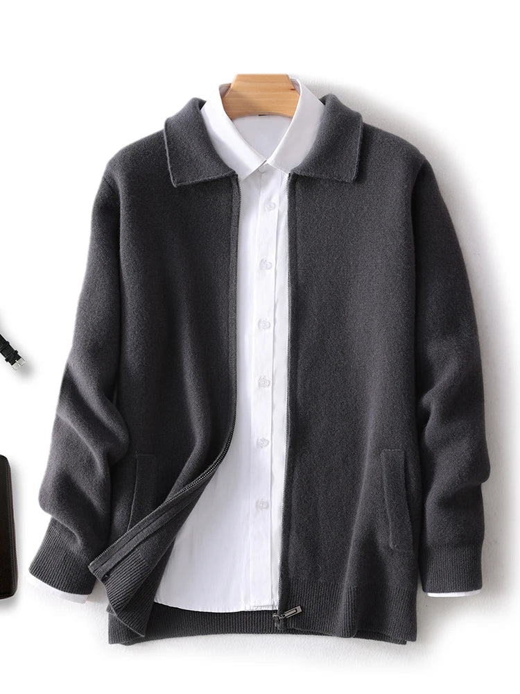 Men Cashmere Knit Cardigan