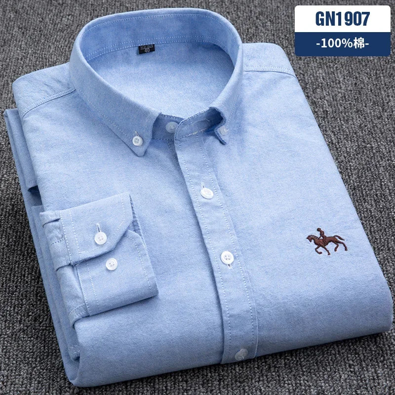 Men Cotton Oxford Shirt