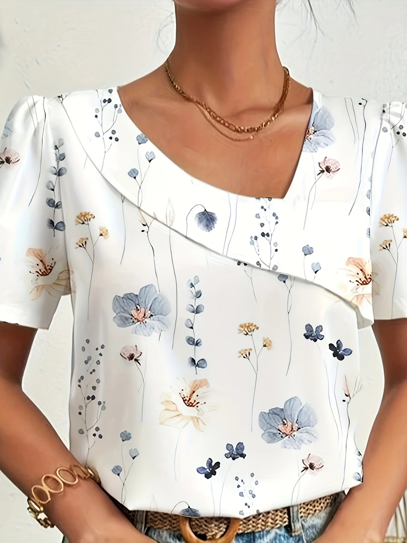 Elegant Loose Blouse Woman Fashion Long Sleeve