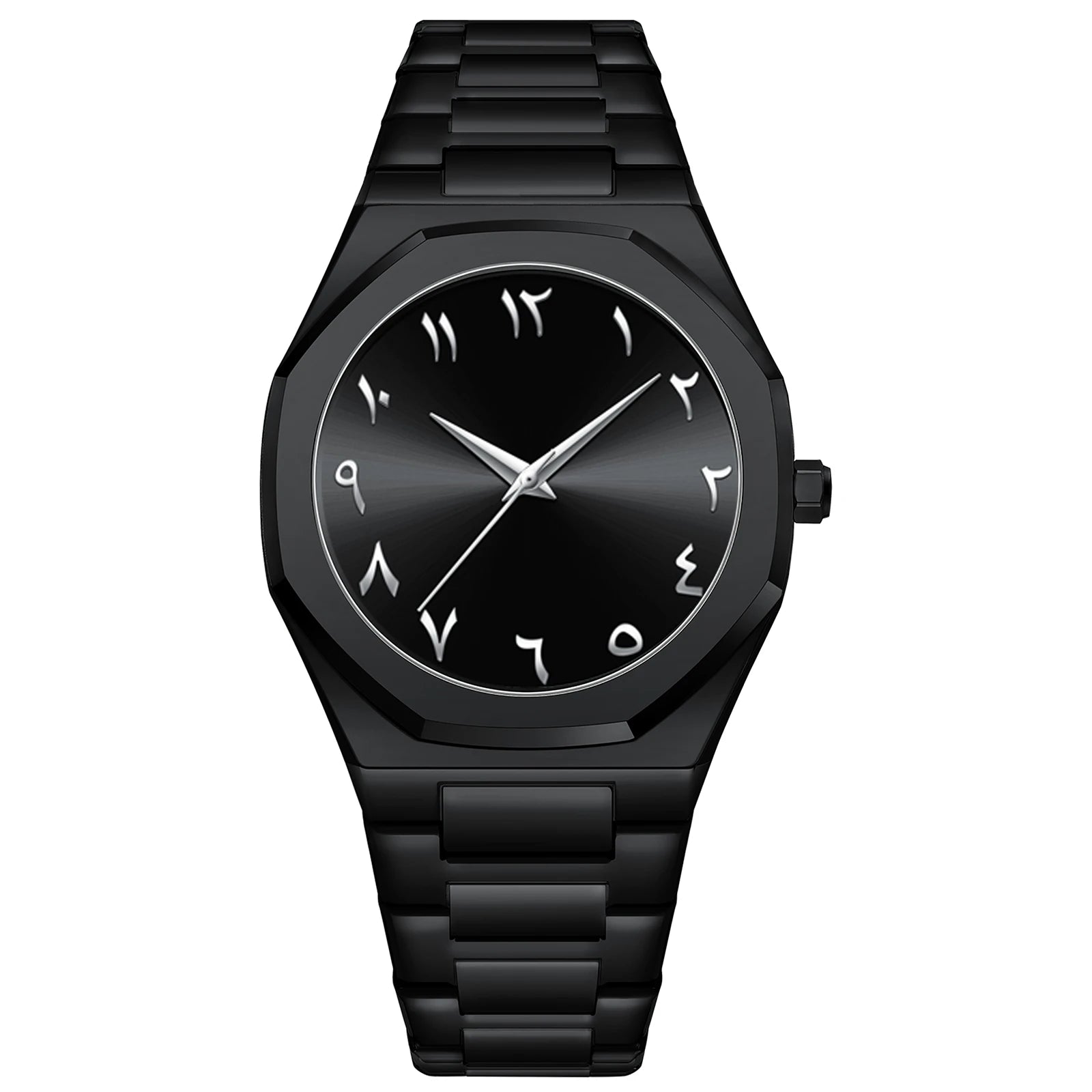 Modern Minimalist Creative All Black Men Watch 2025