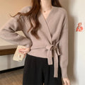 Women Knitted Wrap Cardigan