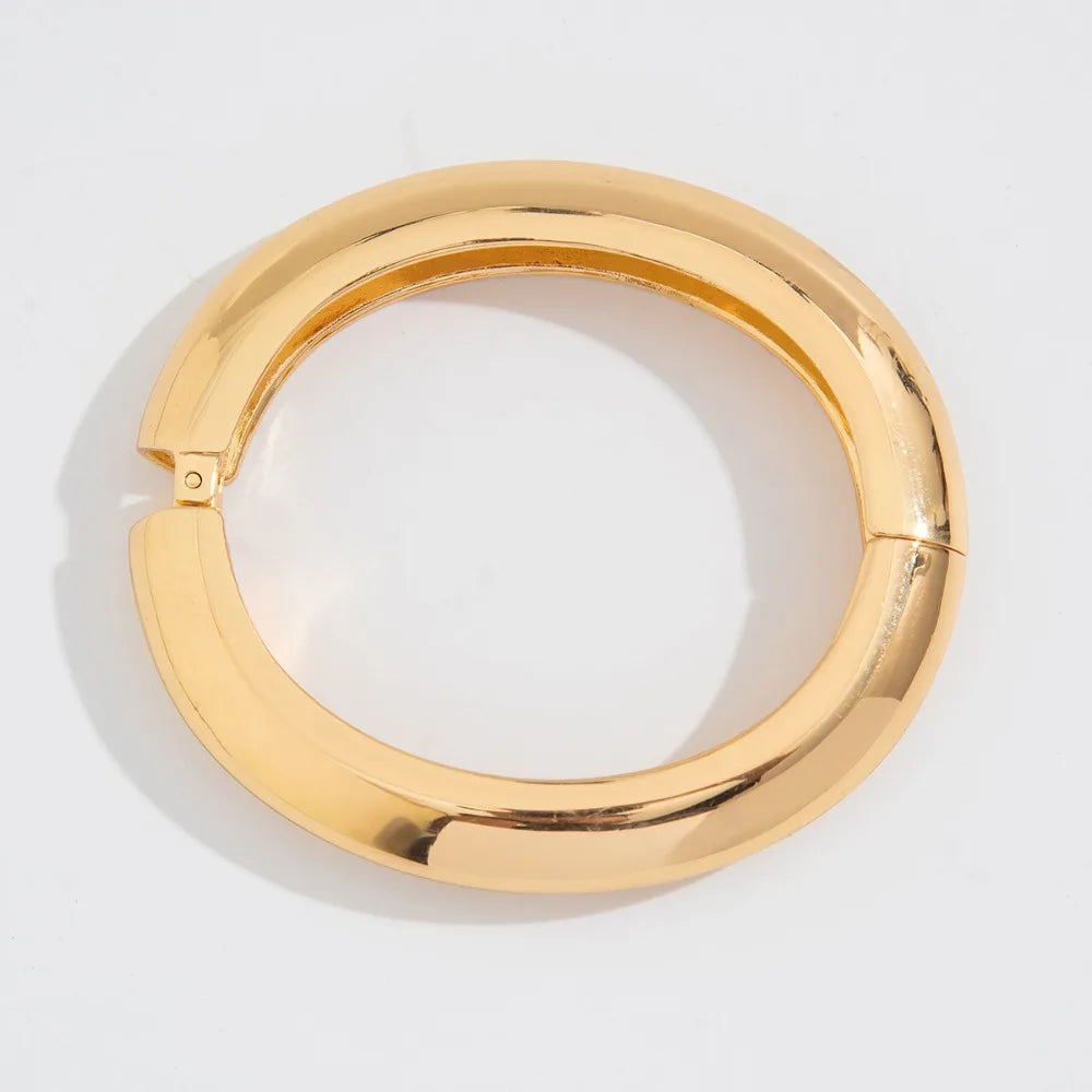 Punk Gold Bangle Bracelet