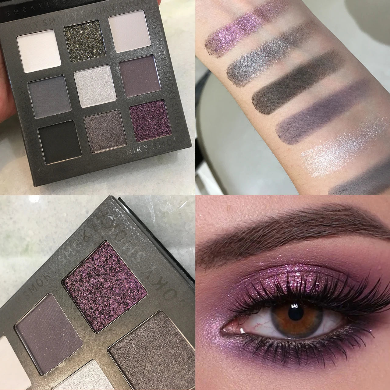 Beauty GLAZED Eyeshadow Palette 9 Color Shimmer