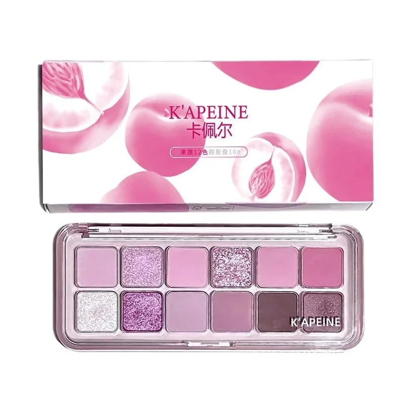 Spring Summer Pink Eyeshadow Palette Makeup Matte Shimmer