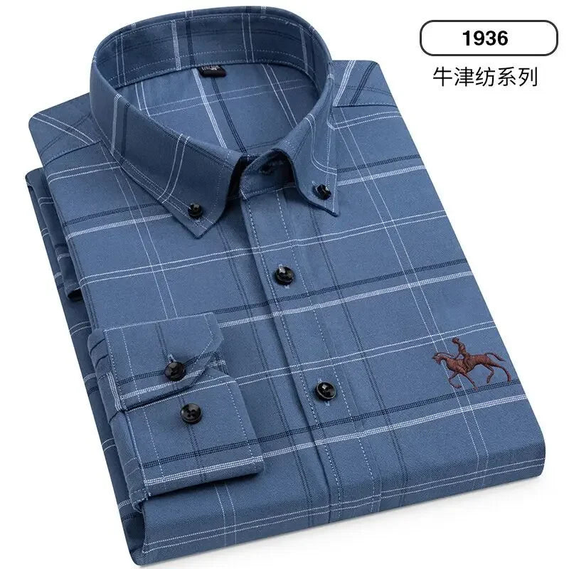 Men Cotton Oxford Shirt