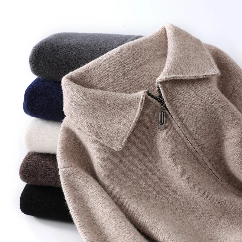 Men Cashmere Knit Cardigan