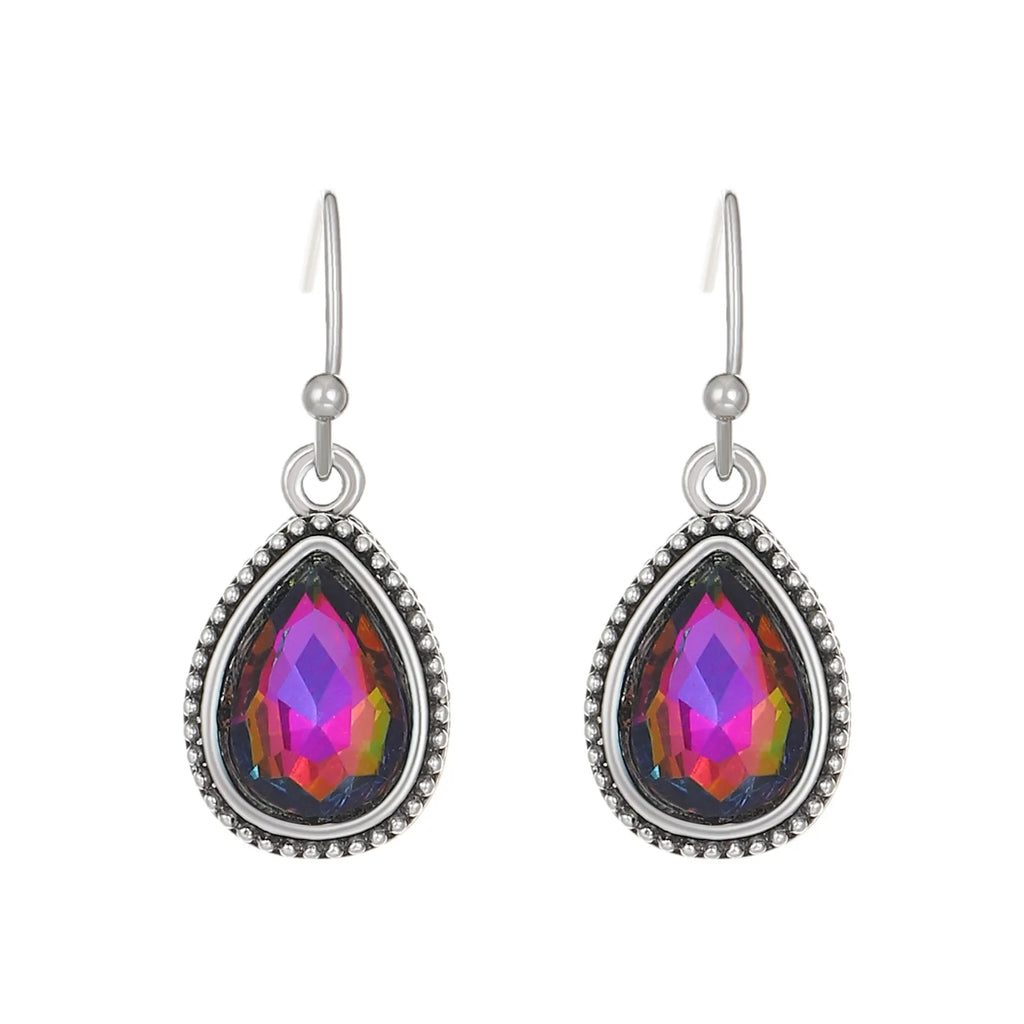 Teardrop Crystal Dangle Earrings