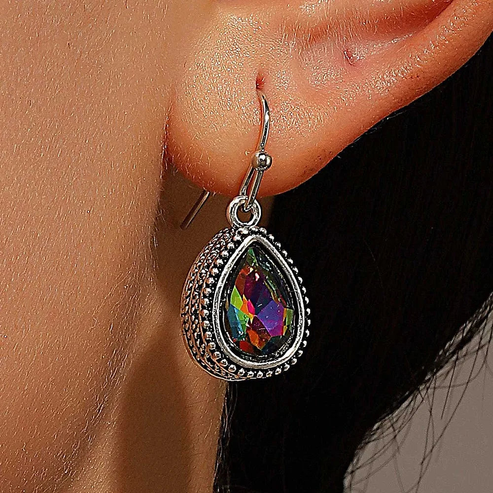 Teardrop Crystal Dangle Earrings