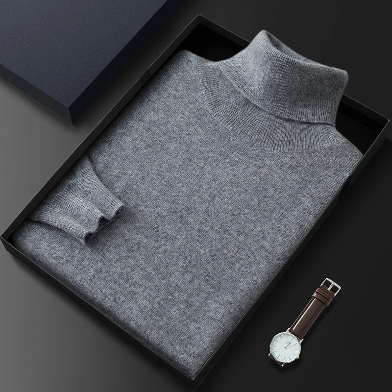 Men Cashmere Turtleneck Sweater