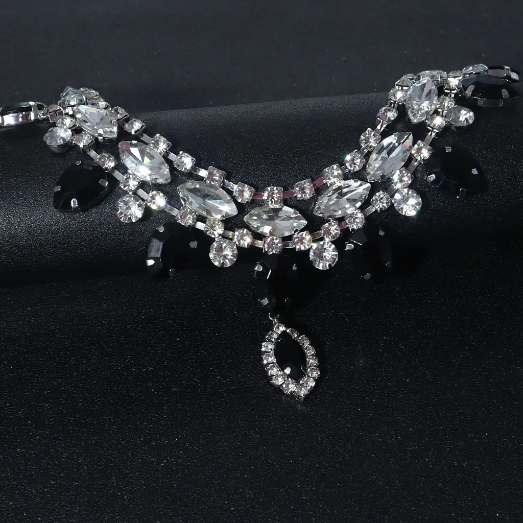 Elegant Crystal Choker Necklace