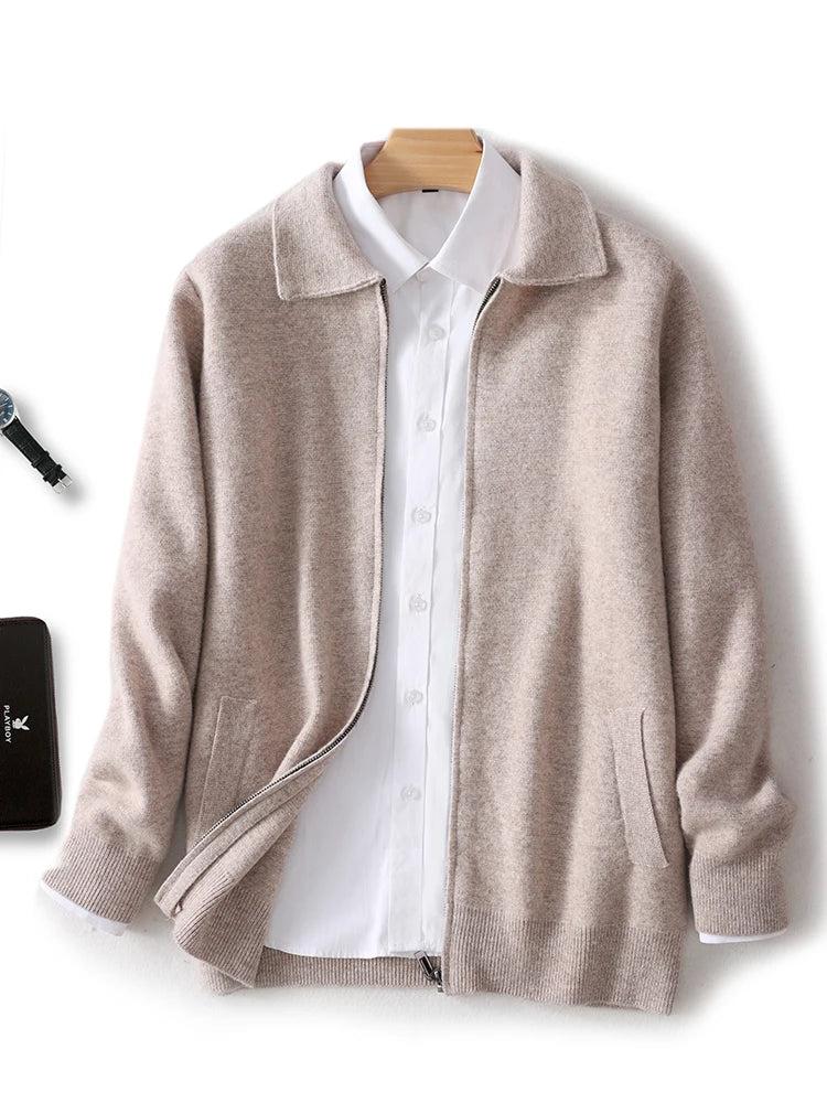 Men Cashmere Knit Cardigan