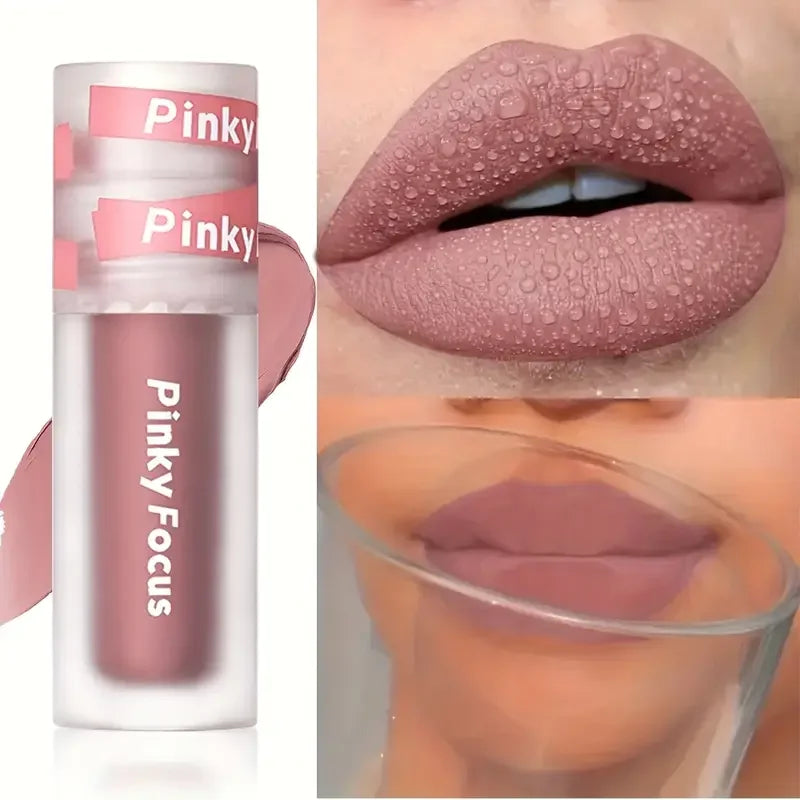 Matte Cream Lip Mud Smooth Texture Waterproof Long Lasting