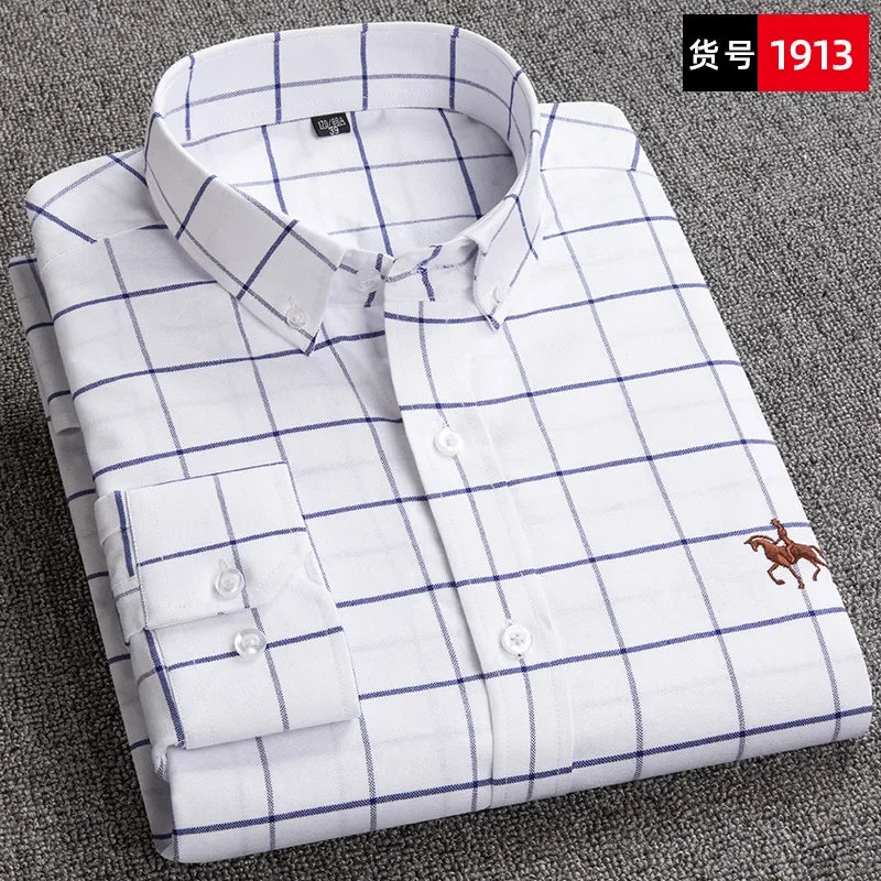 Men Cotton Oxford Shirt