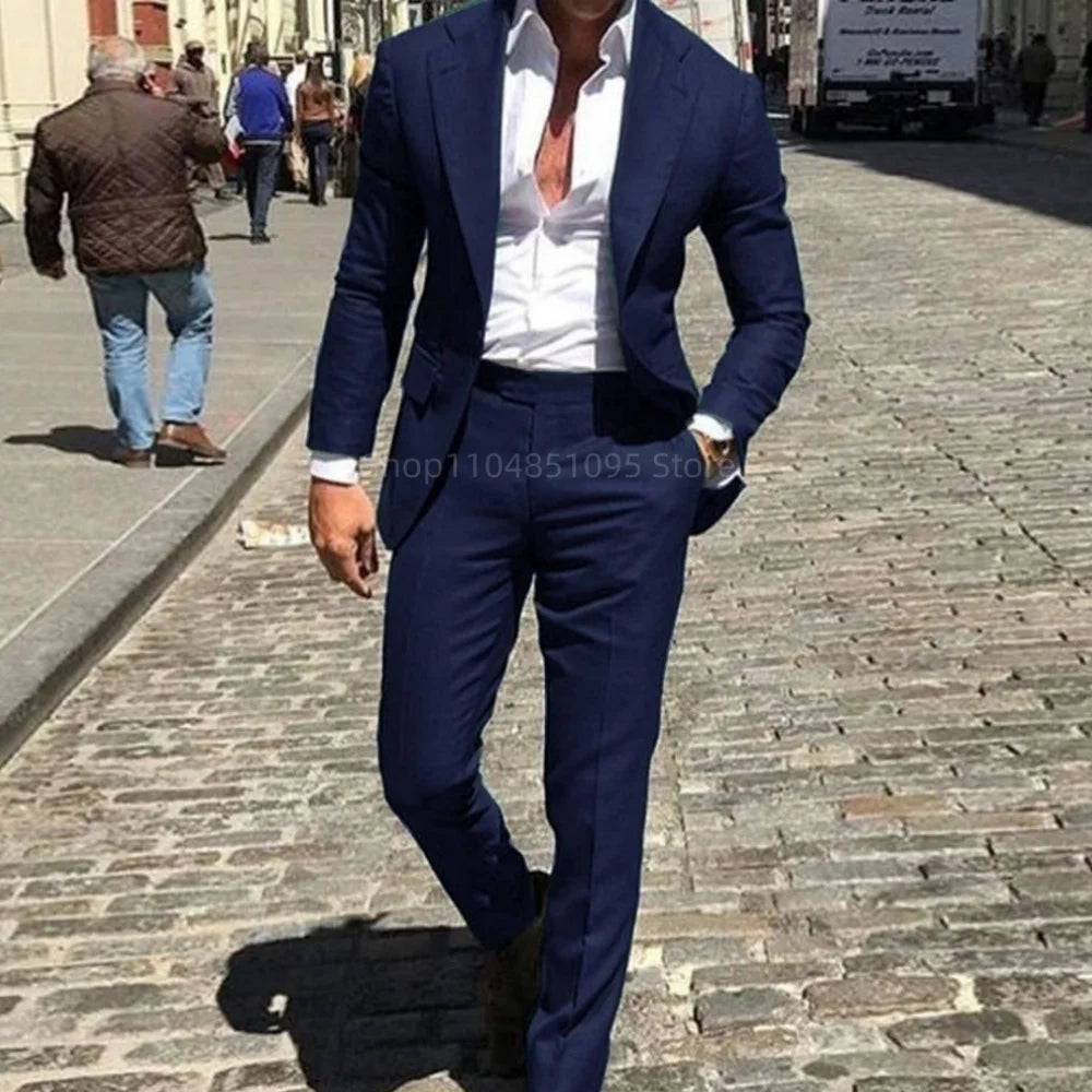 Men Slim Fit Suit