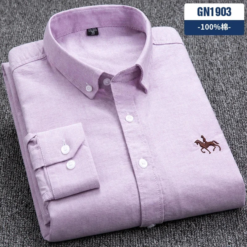 Men Cotton Oxford Shirt
