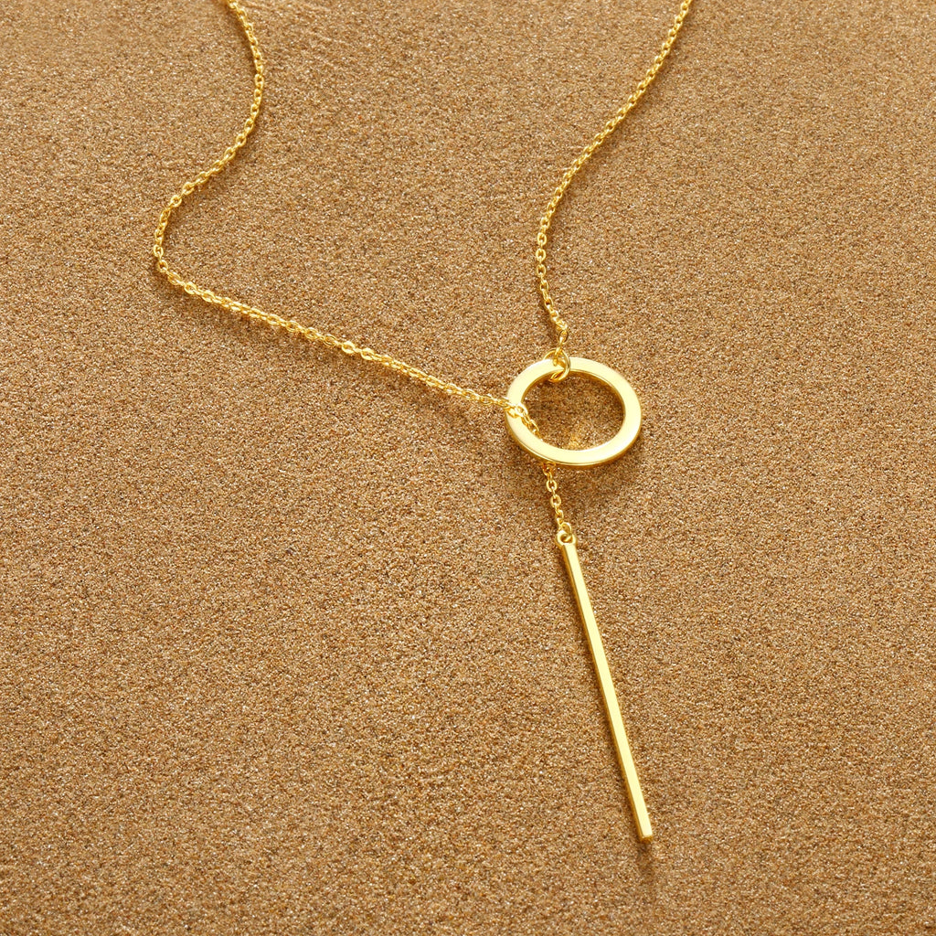 Round Pearl Pendant Necklace