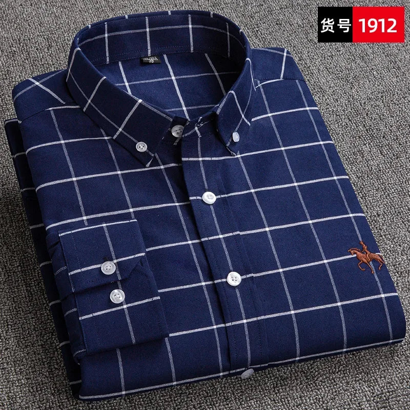 Men Cotton Oxford Shirt